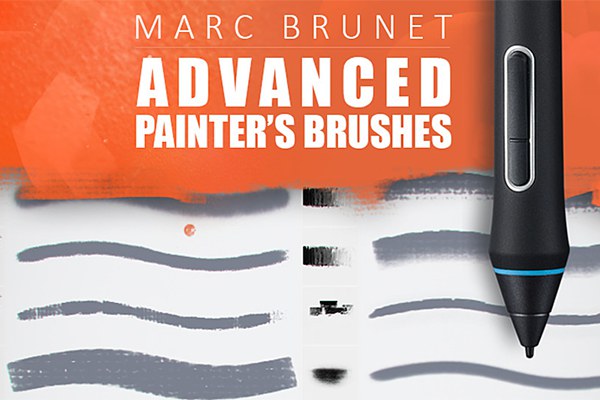 【PS笔刷】高级画家Marc Brunet的33个自定义PS笔刷 Marc Brunet – Advanced Brushset
