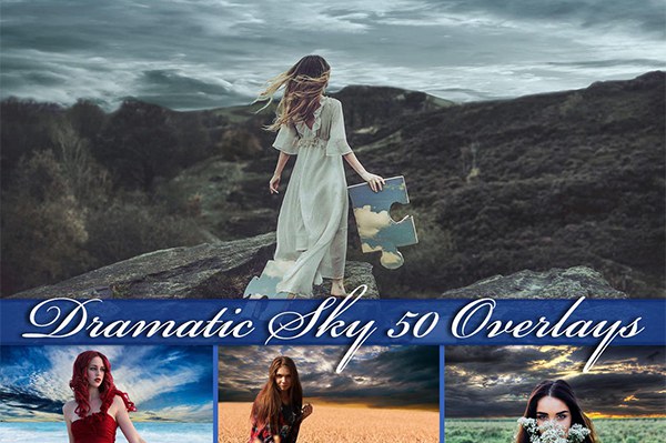 【图片素材】50张暴风雨来临阴沉天空云层摄影后期叠加素材 50 Dramatic sky overlays