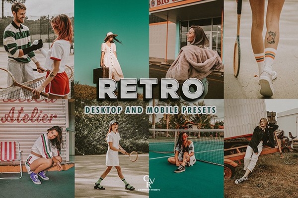 【LR预设】10款老式复古怀旧胶片色彩LR调色预设 10 Retro Lightroom Presets