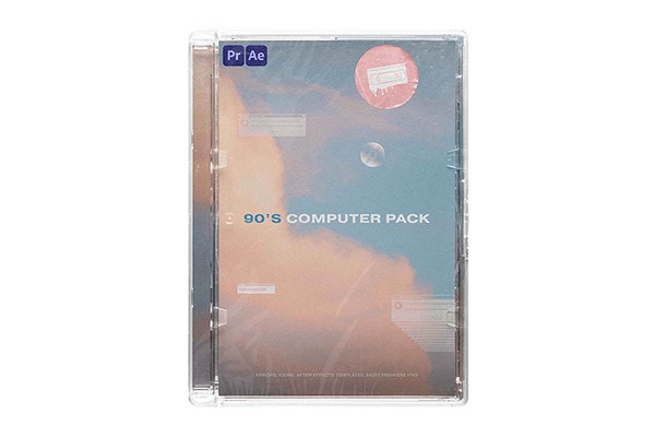 【视频素材】90年代复古电脑故障界面图标弹窗动画 Video Milkshake – 90’s Computer Editing Pack