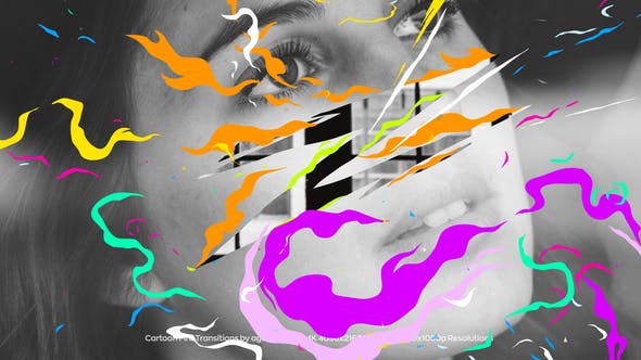 【FCPX插件】20个卡通能量火焰转场过渡动画 Cartoon Fire Transitions