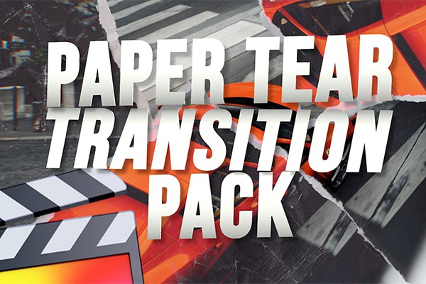 【FCPX插件】30组纸张撕裂视频转场过渡预设+音效 Ryan Nangle – Paper Tear Transition Pack V2