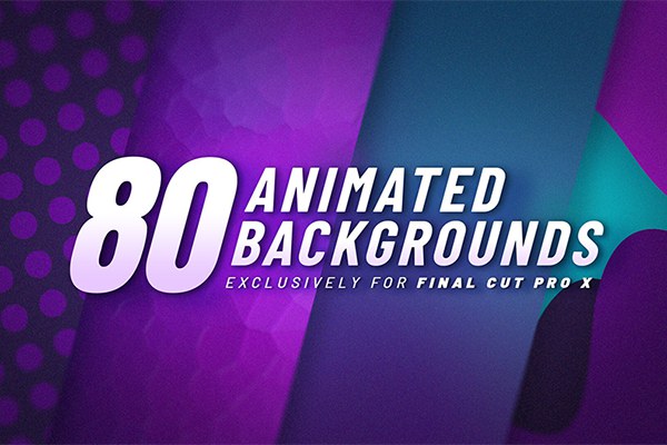 【FCPX插件】80个现代时尚抽象图形循环运动背景合成动画 LenoFX – 80 Animated Backgrounds