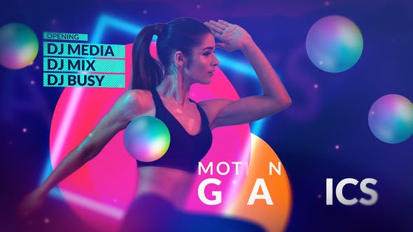 【AE模板】时尚霓虹发光商业促销人物展示介绍动画 Psychedelic Intro