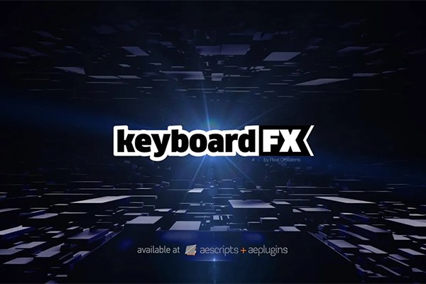 【AE脚本】实体键盘操作界面打字高亮显示输入动画 keyboardFX v1.5 汉化版