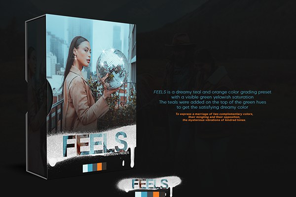 【LR预设】高端清新灰度蓝绿色电影人像颜色分级Lightroom预设 Feels Lightroom Presets