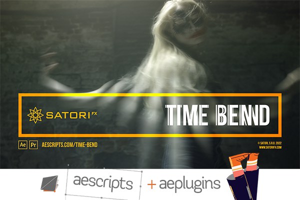 【AE/PR插件】时间映射帧混合紊乱扭曲视觉特效插件 Time Bend v1.0.0 Win/Mac汉化版