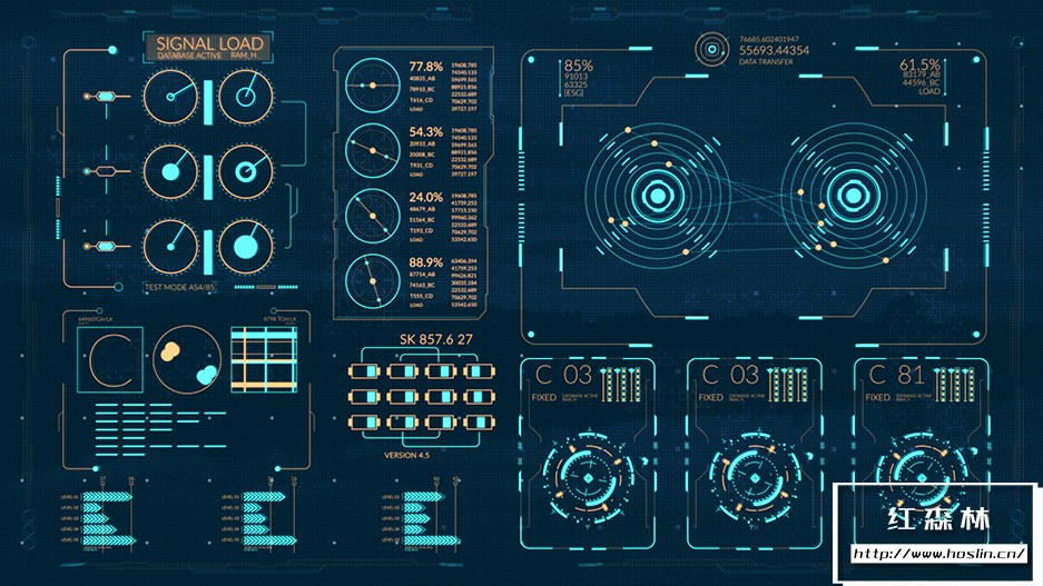 【AE模板】300个科技感UI界面图形元素动画 Fusion HUD Pack插图(5)