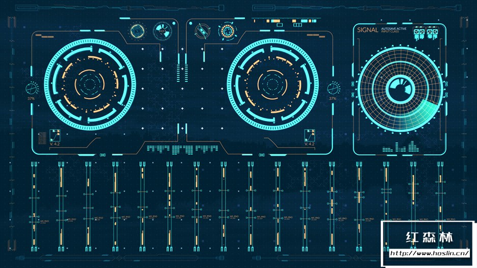 【AE模板】300个科技感UI界面图形元素动画 Fusion HUD Pack插图(8)