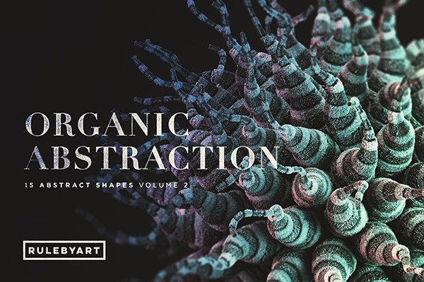 【PNG素材】15张微生物形状抽象艺术纹理创意设计合成素材 Organic Abstraction Vol.2