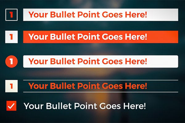 【FCPX插件】70个重点要点摘要提示标注指示线字幕条动画 LenoFX – Callouts & Bullet Points 汉化版