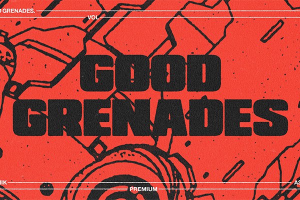 【矢量素材】108张手雷手榴弹烟雾弹震撼弹手绘解剖线条矢量素材 Good Grenades Vector Pack