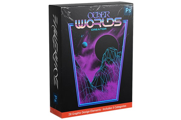 【PSD模板】28款玄妙科幻未来朦胧灵异世界艺术设计PSD模板 FULLERMOE – Otherworlds Creator (Vol.1)