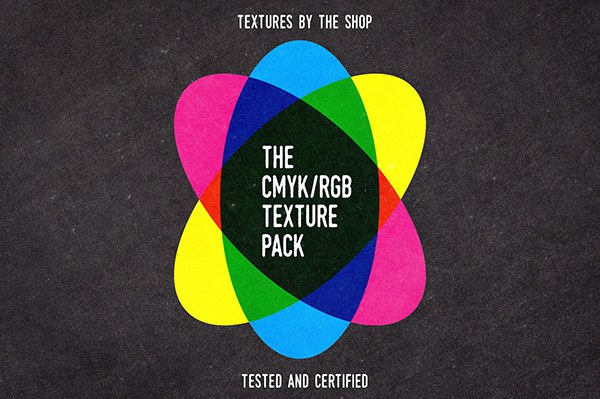 【图片素材】17张彩虹光谱 Risograph 印刷颗粒质地纹理背景图片素材 The CMYK/RGB Texture Pack