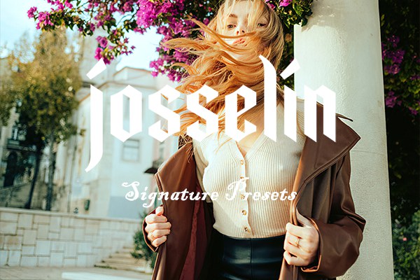 【LR预设】摄影师André Josselin 7款复古胶片光线颗粒人像摄影调色LR签名预设 Signature Presets