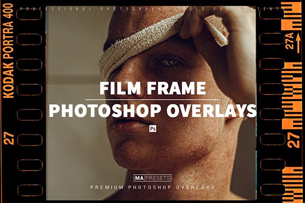 【PNG素材】100张高清复古电影胶片帧负片边框框架摄影创作叠加素材 100 Film Frames Overlays