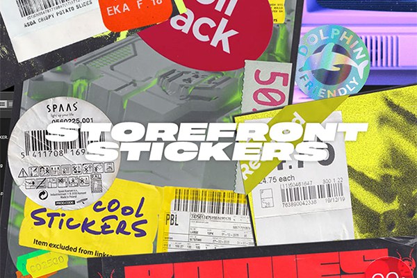 【PNG素材】52款复古仿旧褶皱商品不干胶标签贴纸PNG图片素材 Album Art Archive – Storefront Stickers