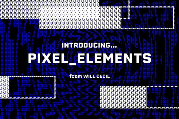 【4K视频素材】38种抽象复古粗糙像素化纹理运动循环过渡元素4K视频素材 Megakrunch – Pixel Elements