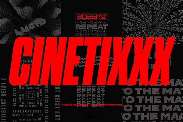 【PR模板】25组循环运动创意动态文字标题动画 Acidbite – CinetiXXX