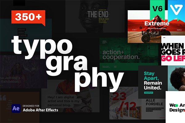 【AE脚本】350种视频媒体广告宣传设计字幕条标题动画 Essential Titles and Lower Thirds v6.1