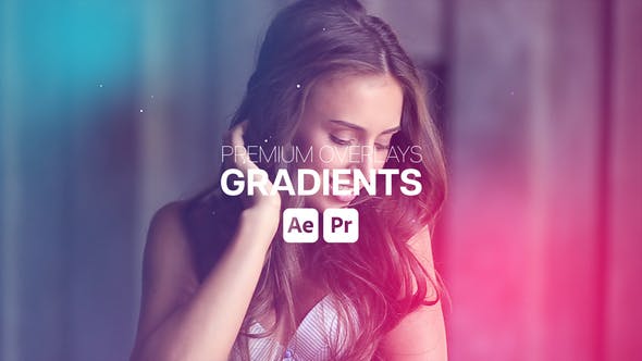 【AE/PR模板】唯美梦幻彩色颜色渐变叠加视觉特效 Premium Overlays Gradients