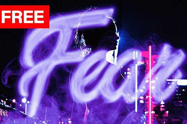 【PSD模板】文本图形扭曲烟雾特效PSD模板 Entivisuals – Smoke Effect