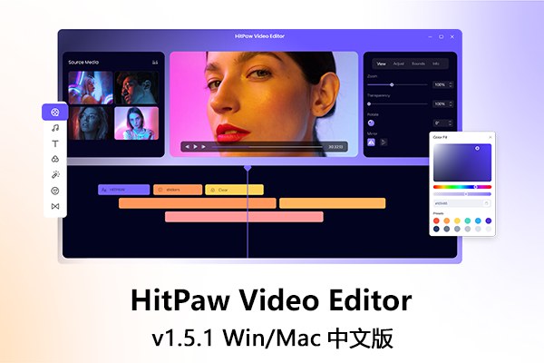 【软件】简单强大的视频剪辑特效编辑软件内置丰富素材 HitPaw Video Editor v1.5.1.2 Win/Mac中文版