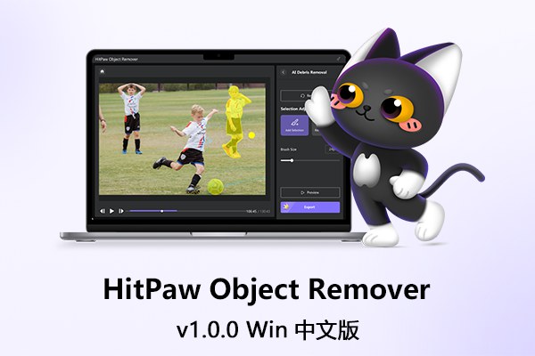 【软件】AI智能视频去水印抠像背景物体去除工具 HitPaw Object Remover v1.0.0.16 Win中文版