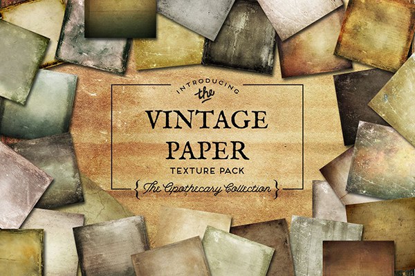 【图片素材】40张复古泛黄潮湿老旧纹理纸张图片素材 Vintage Paper Textures Apothecary