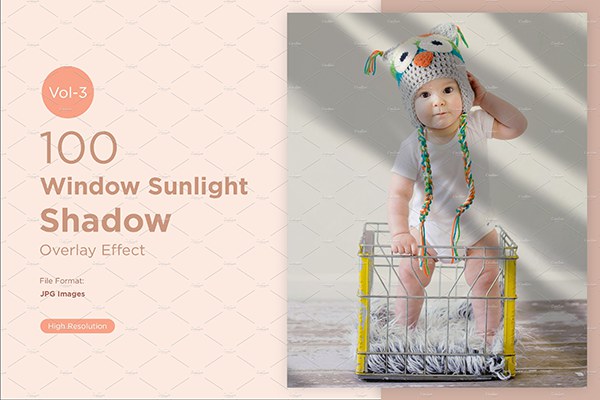 【图片素材】100张墙壁地板百叶窗阳光照射阴影叠加合成素材 100 Shadow Overlay Effect Set vol.3