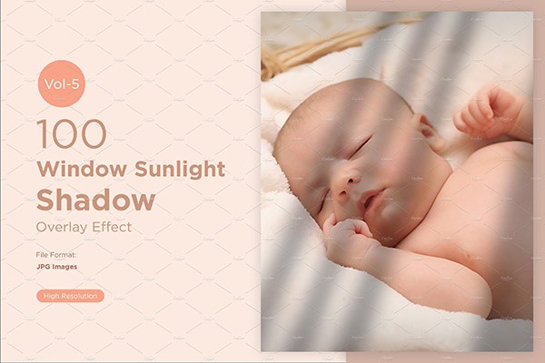 【图片素材】100张墙壁地板百叶窗阳光照射阴影叠加合成素材 100 Shadow Overlay Effect Set vol.5
