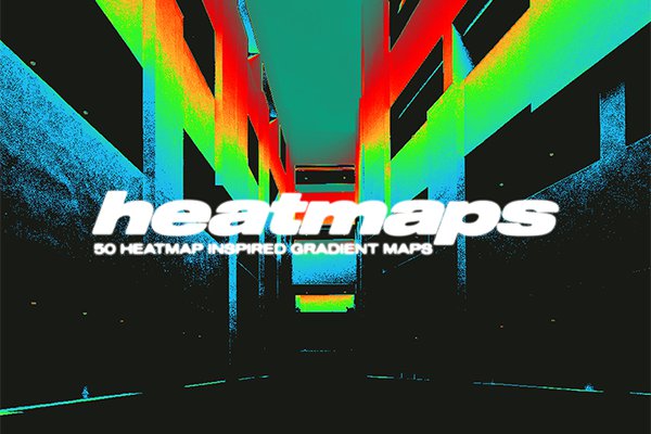 【PS渐变】50款热感应成像视觉效果Photoshop渐变素材 Album Art Archive – Heatmaps