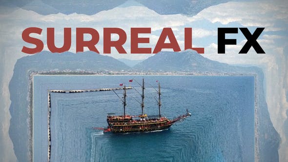 【达芬奇模板】11组超现实主义虚幻叠加3D镜像镜头特效动画预设 Surreal Mirror Effects