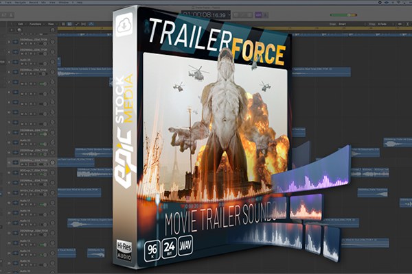 【配乐音效】564个大气史诗电影预告片冲击重音上升过渡飞行嗡嗡无损音效 Trailer Force – Cinematic Sound Effects Tool Kit