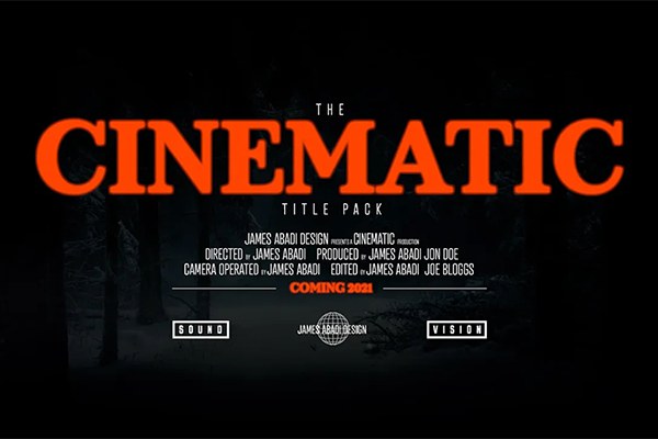 【PR/PS模板】23个专业设计4K电影片名文本标题排版预设模板 James Abadi Design – The Cinematic Titles Pack
