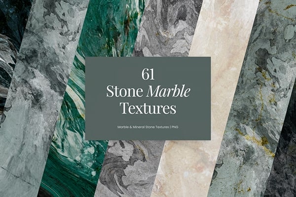 【图片素材】61款石材大理石花纹纹理背景创意设计PNG图片素材 Stone Marble Collection