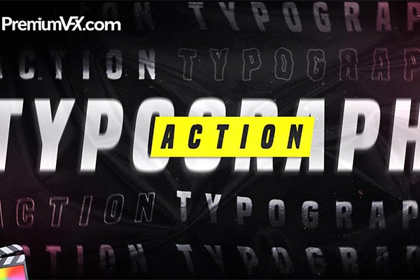 【FCPX插件】30种活力动感创意文字标题排版动画 PremiumVFX – Action Typography 汉化版