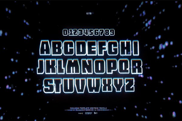 【4K视频素材】800+CRT扫描复古显示噪点颗粒闪烁纹理数字字母发光动画4K视频素材 EZCO – CRT Fonts