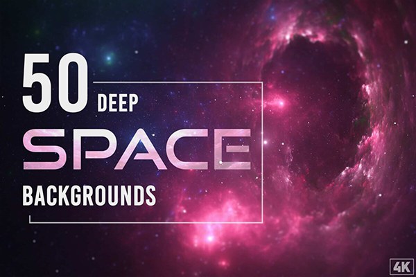 【图片素材】50张深邃夜空宇宙太空星系星云背景设计图片素材 50 Deep Space Backgrounds Vol. 1