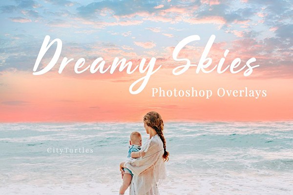 【图片素材】30张朦胧梦幻柔和天空摄影照片合成叠加素材 30 Dreamy Pastel Sky Overlays