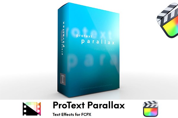 【FCPX插件】三维空间透视视觉差文字标题动画 Pixel Film Studios – ProText Parallax