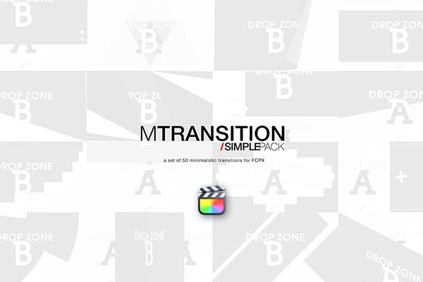 【FCPX插件】50种简洁图形遮罩转场动画 motionVFX – mTransition Simple Pack