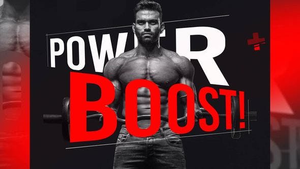 【AE模板】活力运动健身促销海报广告动画 Big Typo Sport Intro