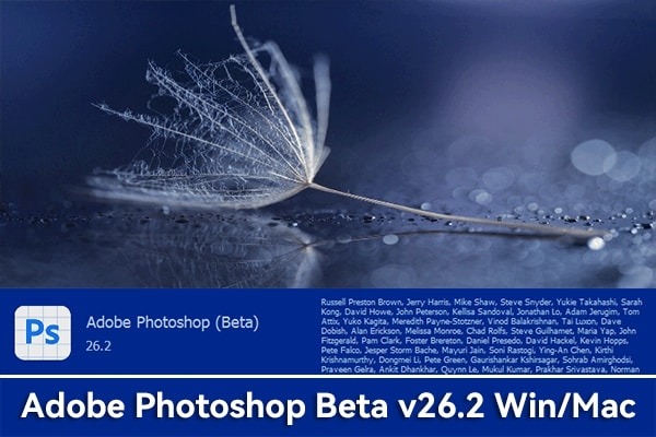【软件】Adobe Photoshop Beta v26.2.0 内置AI绘图填充功能 Win/Mac中文版