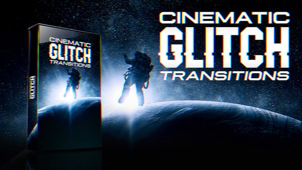 【PR模板】动感故障毛刺干扰色彩分离视觉特效转场过渡动画 Cinematic Glitch Transitions & FX Pack
