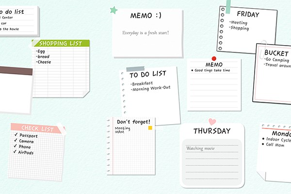 【FCPX插件】12种记事本备忘录便利贴贴纸动画 12 Memo Pads