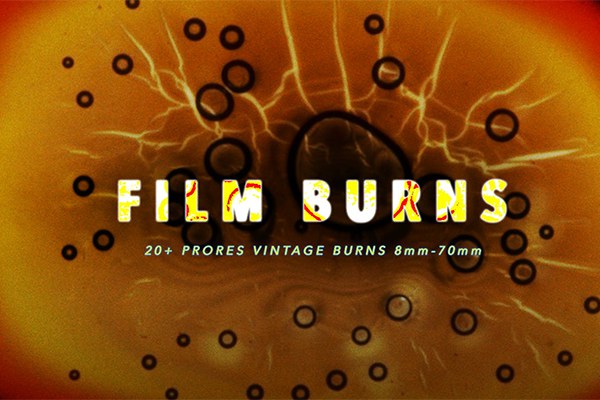 【视频素材】22个复古电影胶片烧伤纹理特效视频素材 Video Milkshake – Film Buns Pack (Super8，16MM，35MM+)