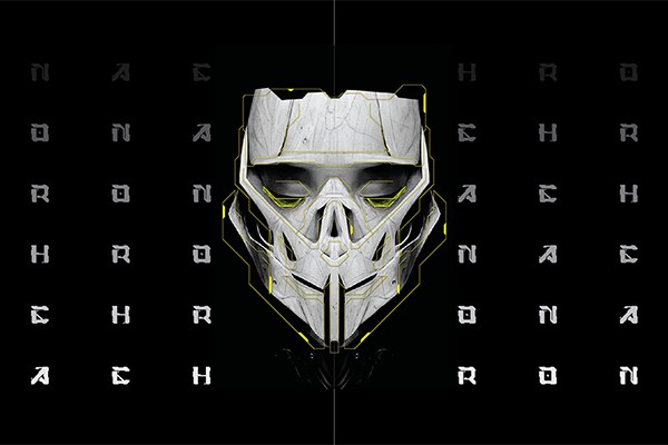 【字体】科幻未来赛博机械工业风艺术设计英文字体 Achron – Display Font