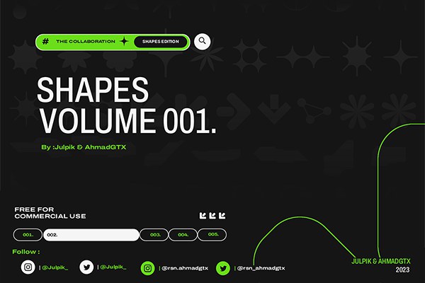 【PNG素材】53张科幻时尚抽象艺术图形PNG图片素材 Julpik Artworks – Shape Vol. 001