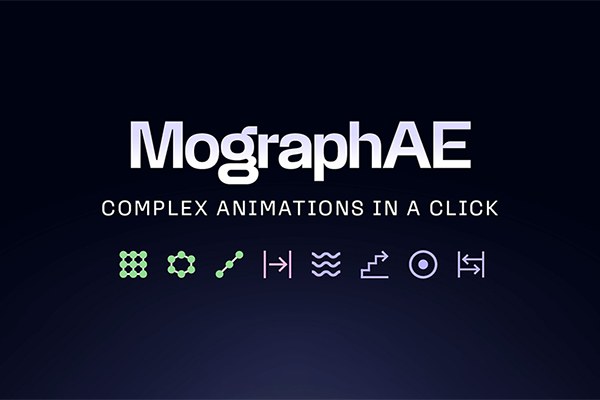 【AE脚本】快速创建克隆动画效果工具包 MographAE v1.5 +使用教程
